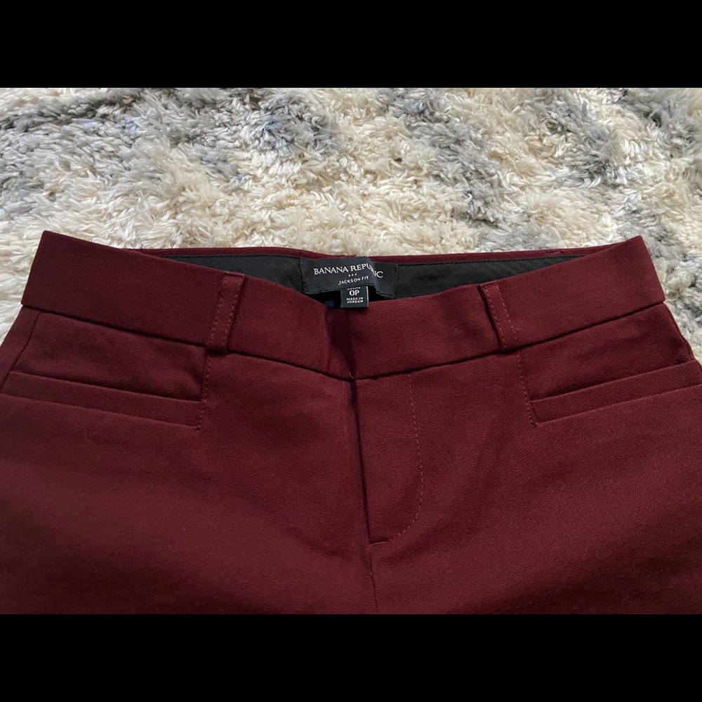 NWOT Wine Banana Republic pants 0P